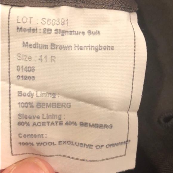 NWOT Joseph A Banks brand new mens suit brown - Picture 8 of 8